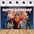 thumbnail image 1 of Wreck-It Ralph Party Backdrop Happy Birthday Banner Wreck-It Ralph Decorations Supplies Photography Background, 1 of 2