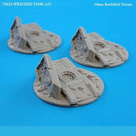 Wrecked Tank Battlefield Terrain Supplies Miniature N-Scale CAV Strike Operations Reaper Miniatures