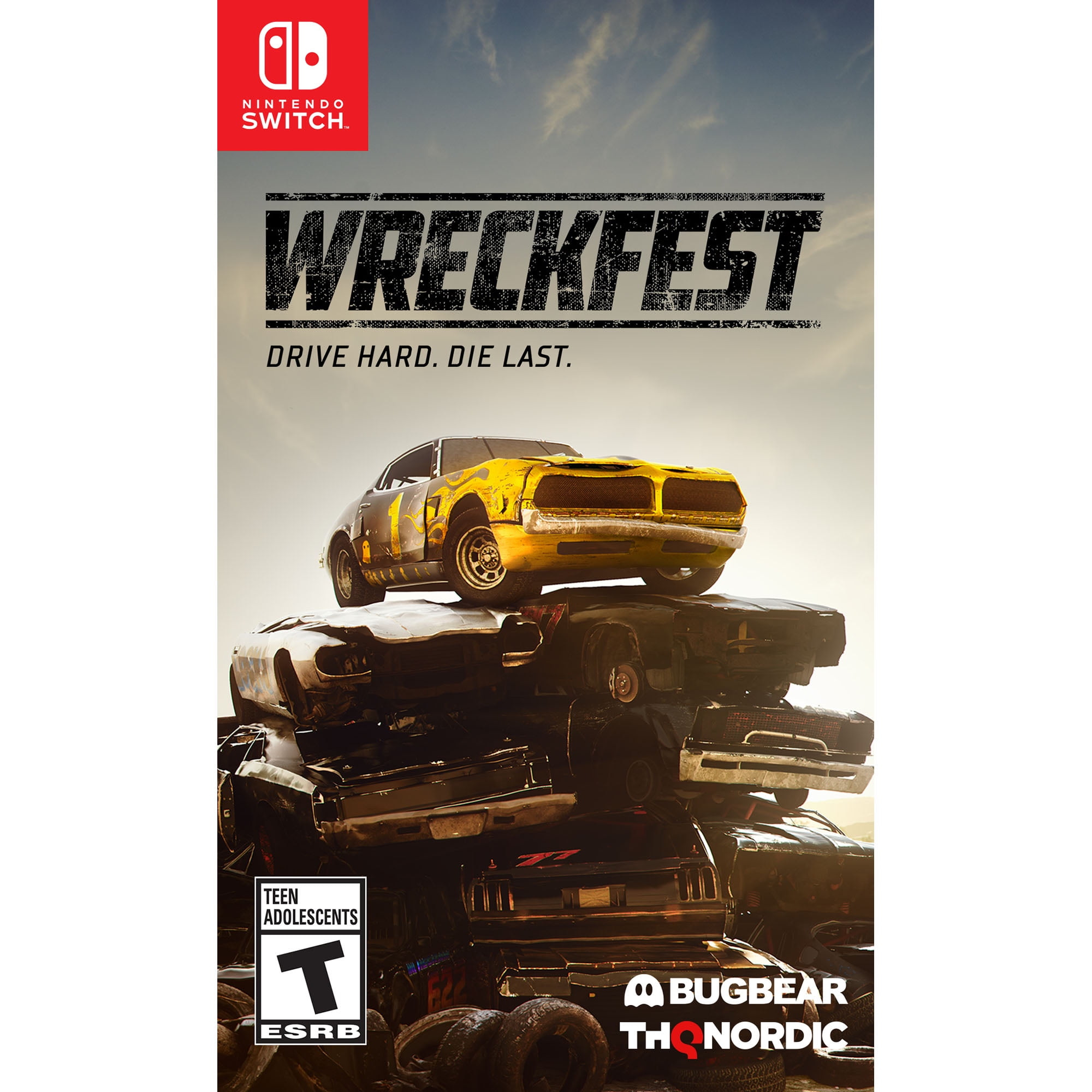 Wreckfest, Racing Car Simulator, Nintendo Switch Game for Driving