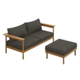 thumbnail image 1 of Wren 2-Piece Sofa and Ottoman Set in Natural Flint Gray, 1 of 7