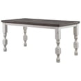 thumbnail image 1 of Wren 79 in. Counter Height Table - Rectangular - Wood - Antique White & Gray, 1 of 1