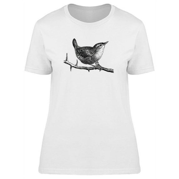 Wren Vintage Design T-Shirt Women -Image by Shutterstock, Female Large