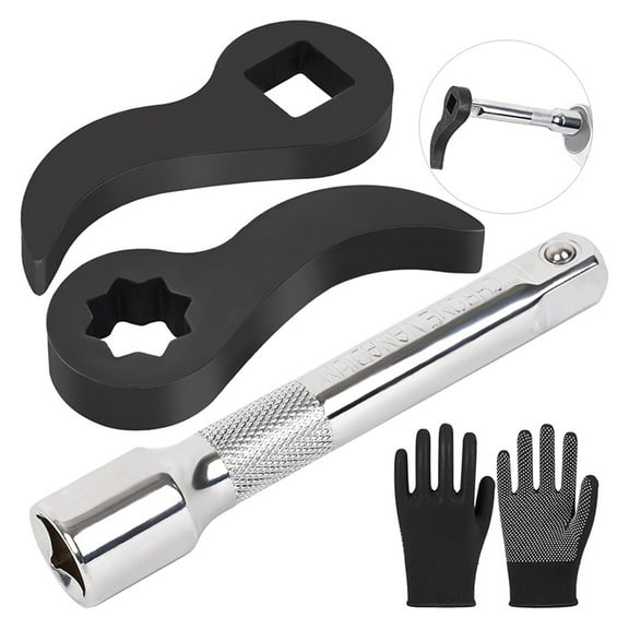 Wrench Adapter - Adjustable Indexing Pry Bar Adapter for 1/2 Inch Drive Ratchet, 4 Piece Pry Bar Adapter Tool,1 set x pry bar wrench adapter