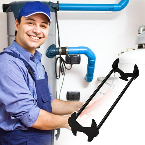 Wrench B Basin Sink Set 7 Sizes Universal Under Sink Plumber's Multi Purpose Steel Faucet Four Prong Hex for Kitchen Bathroom