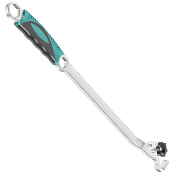 Wrench Extender Tool Bar 15inch Cr V Steel Long Wrench Extension Tool Universal Spanner Torque Amplifier Device for Mechanics DIYers