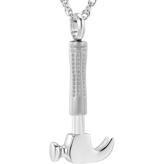 Wrench Hammer Urn Necklace for Ashes for Men Keepsake Memorial Pendant for Women Men Ashes Holder