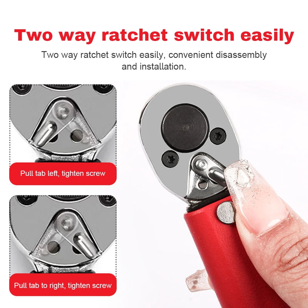 Wrench,Motorbike Car Tool Motorbike Drive Spanner 2-24n.m Hand Torque Wrench Spanner Kit 1/4inch Drive Kit 2-24n.m Wrench Set Hand Tool Car Drive Motorbike Adjustable Car Tool