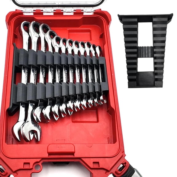 Wrench Organizer Insert for Packout Compact Organizer Holds SAE & Metric Wrench Sets Tool Storage Liner