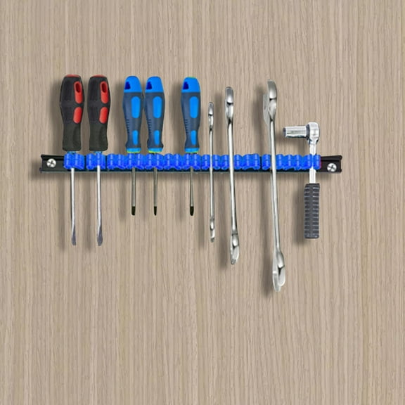 Wrench Screwdriver Tools Organizer Racks Hardware Tools Display Rack, Wall Mount Durable Storage Holder Blue