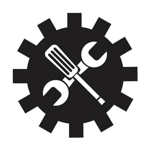 Wrench Screwdriver Vinyl Graphic - Large