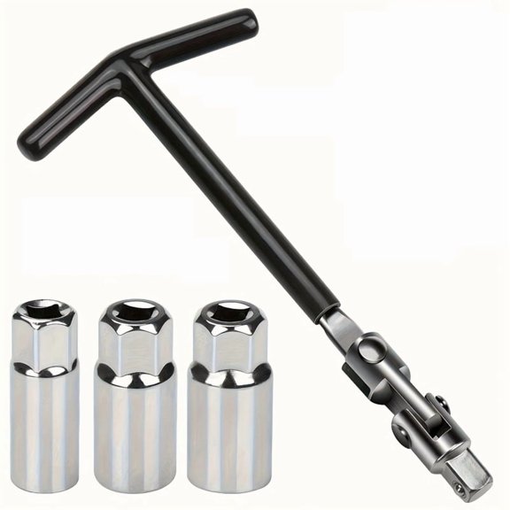 Wrench Set for Motorcycle Repair - T-Handle Socket Spanner (16/18/21mm)
