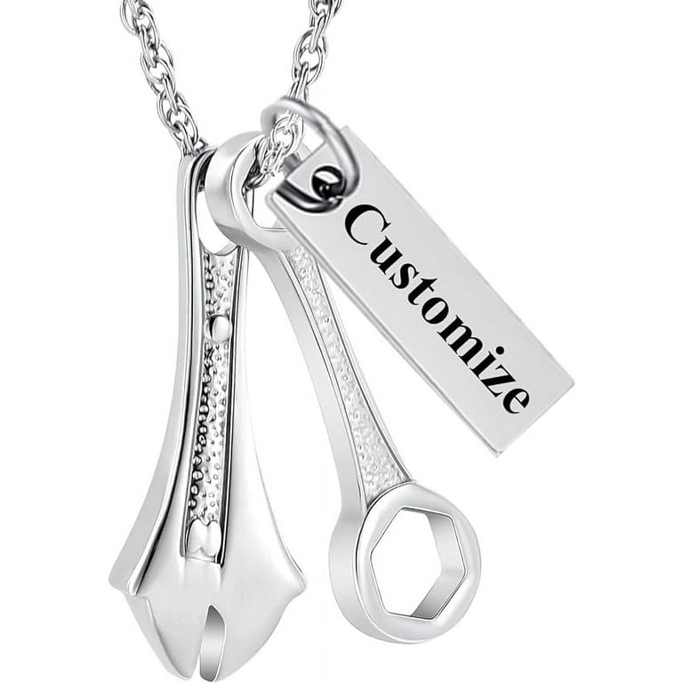 Wrench sales urn necklace