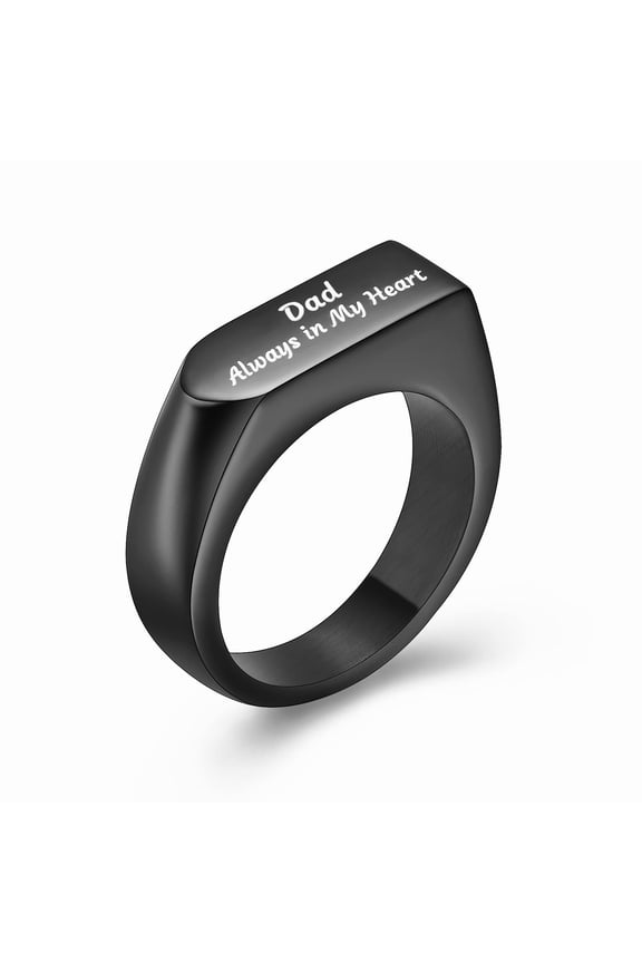 Wrench Urn Ring Memorial Cremation Jewelry for Ashes Holder Funeral Keepsake Finger Ring -Dad Always in My Heart