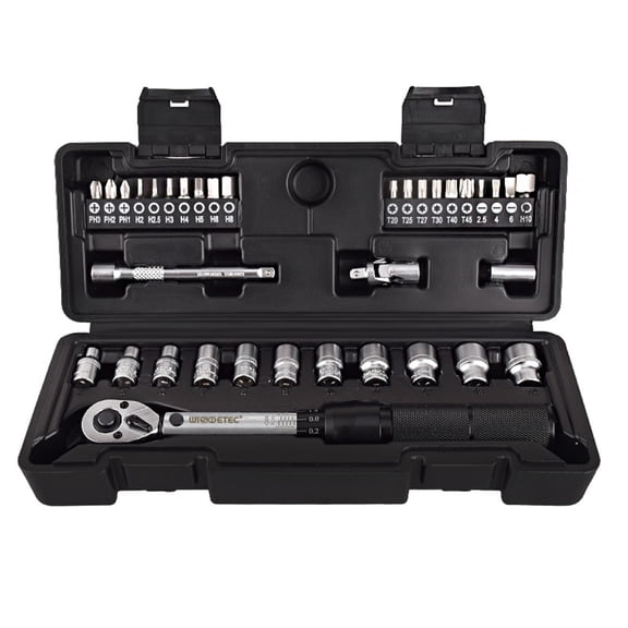 Wrench socket,Preset Torque Wrench 1 Utility Tool 1/4 Preset Torque In 1 Utility Torque Wrench Socket 35 In 1 Combination 35 In Toolbox Hand Tool Bit Combination 35 Wrench Socket Bit Rookin