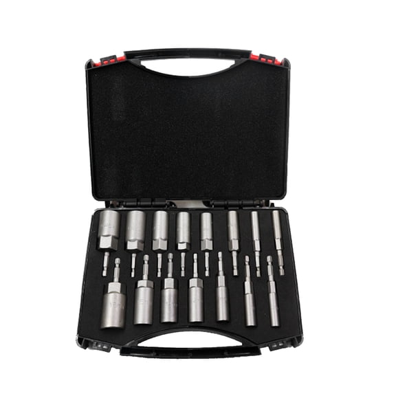 Wrench socket,Set Wrench Screw Bit Drill With 5.5-19mm Vanadium Steel Vanadium Steel Bit Driver Drill Bit Set 5.5-19mm Buzhi Wrench Screw Drill Set 5.5-19mm Vanadium Pcs Driver