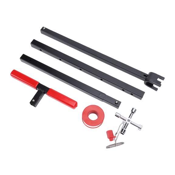 Wrenches 15in 28in 4 Way Multi Functional Utilities Key T Handle Removable Wrench Curb Main Underground Stop Repair Accessory
