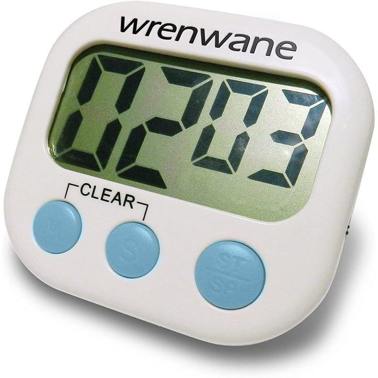 Wrenwane Digital Kitchen Timer Big Digits Loud Alarm Magnetic Backing Stand  for sale online