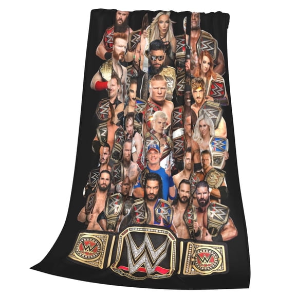 Wres-Tler W-W,E Blanket Soft Cozy Fleece Throw Blanket Lightweight Warm Fuzzy Flannel Blankets and Throws for Couch Sofa Bed 40"x30"