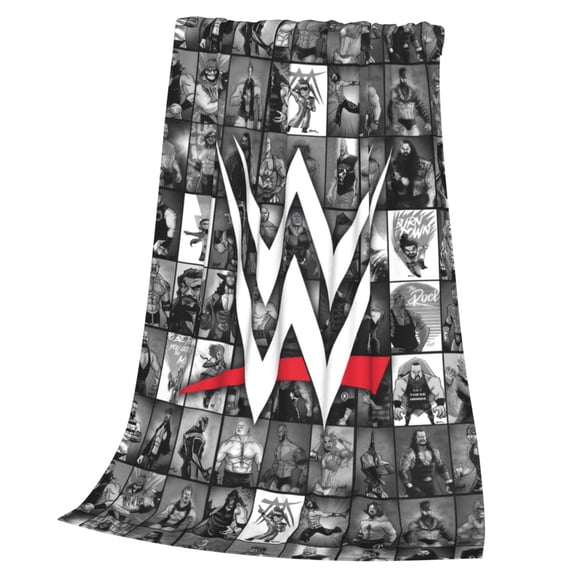 Wres-Tler W-W,E Blanket Soft Cozy Fleece Throw Blanket Lightweight Warm Fuzzy Flannel Blankets and Throws for Couch Sofa Bed 50"x40"