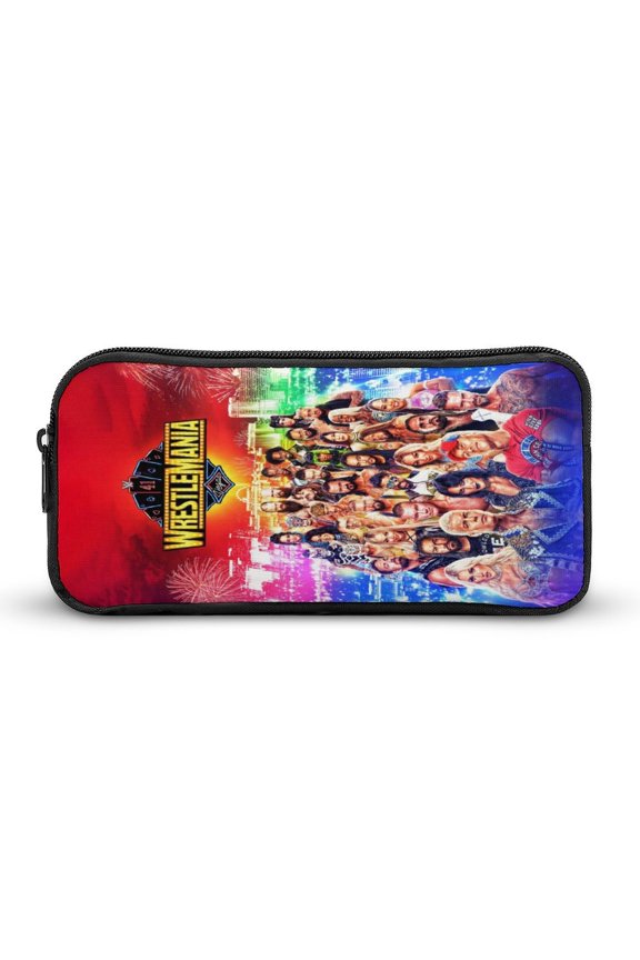 Wres-Tler W-W,E Pencil Cases Pencil Pouch Office Supplies Coin Purse Wallet Black