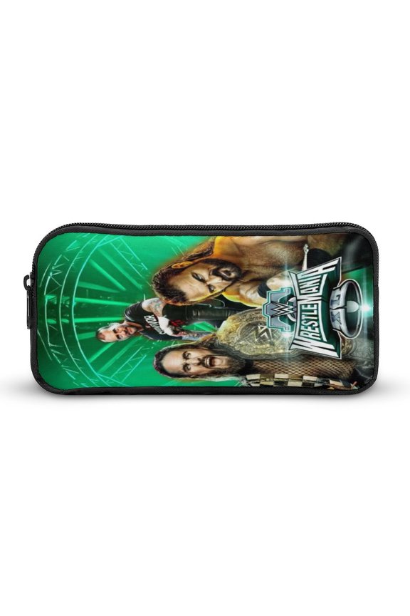 Wres-Tler W-W,E Pencil Cases Pencil Pouch Office Supplies Coin Purse Wallet Black