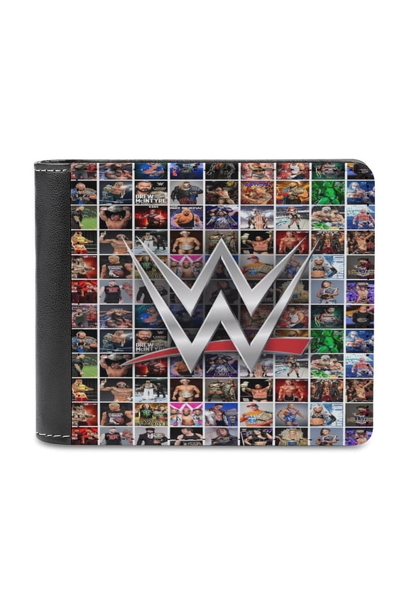 Wres-Tler W-W,E Wallet for Men Leather Purse Clutch Card Holders Travel Wallet Thin Money Bag Cash Case