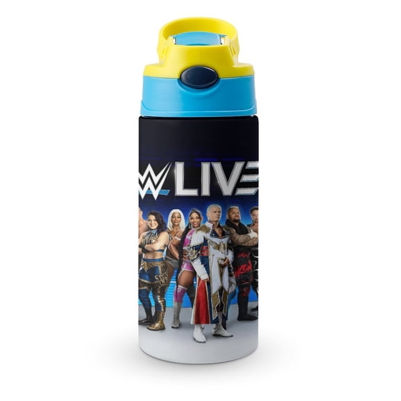 Wres-Tler W-W,E Water Bottle with Straw Lid Vacuum Insulated Stainless Steel Double Walled Leakproof Tumbler Cup 12oz