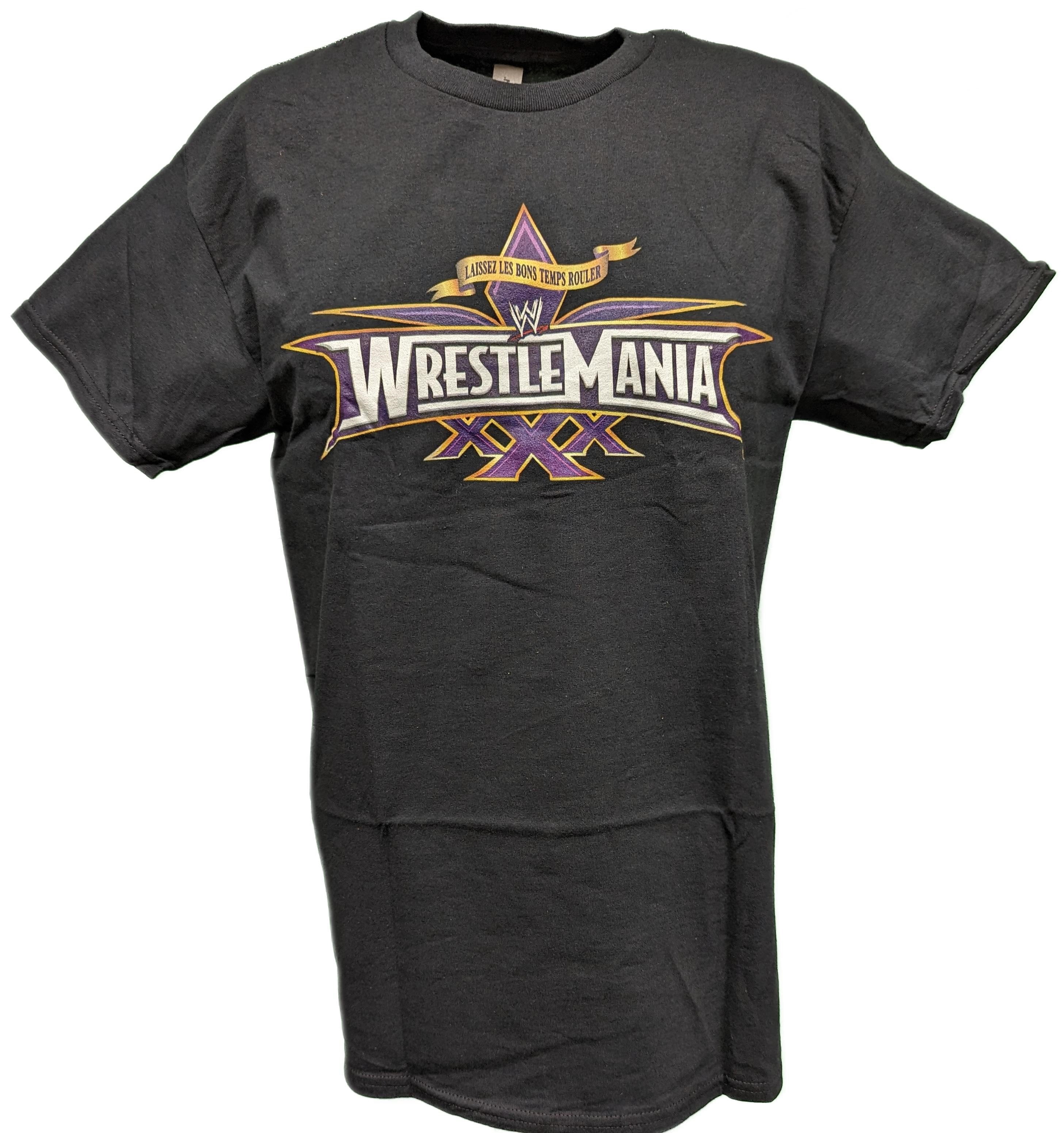 WrestleMania 30 XXX WWE Logo Mens Black T-shirt XL - Walmart