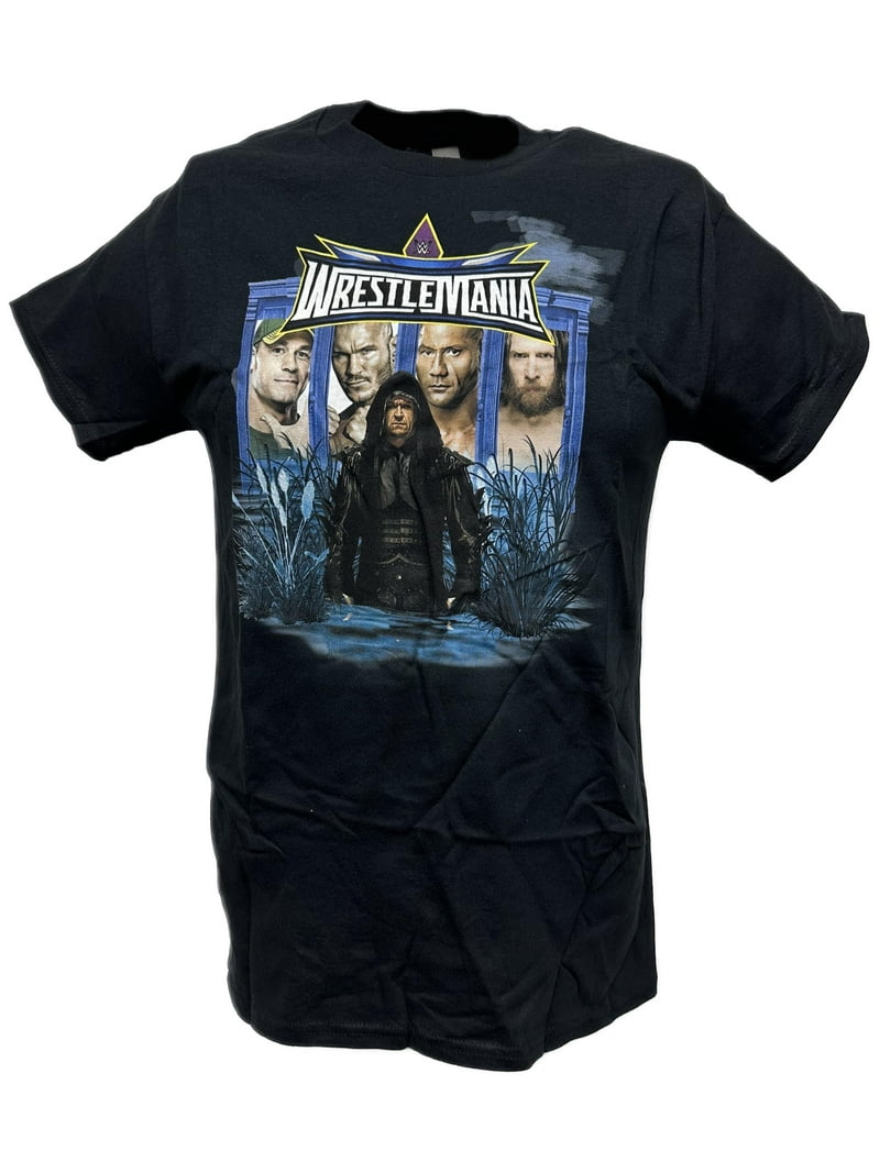 Wrestlemania 30 Undertaker Batista Daniel Bryan Swamp T-Shirt XXL, image size:800x1067