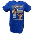 thumbnail image 1 of Wrestlemania 5 Ultimate Warrior vs Ravishing Rick Rude Mens Blue T-shirt, 1 of 3