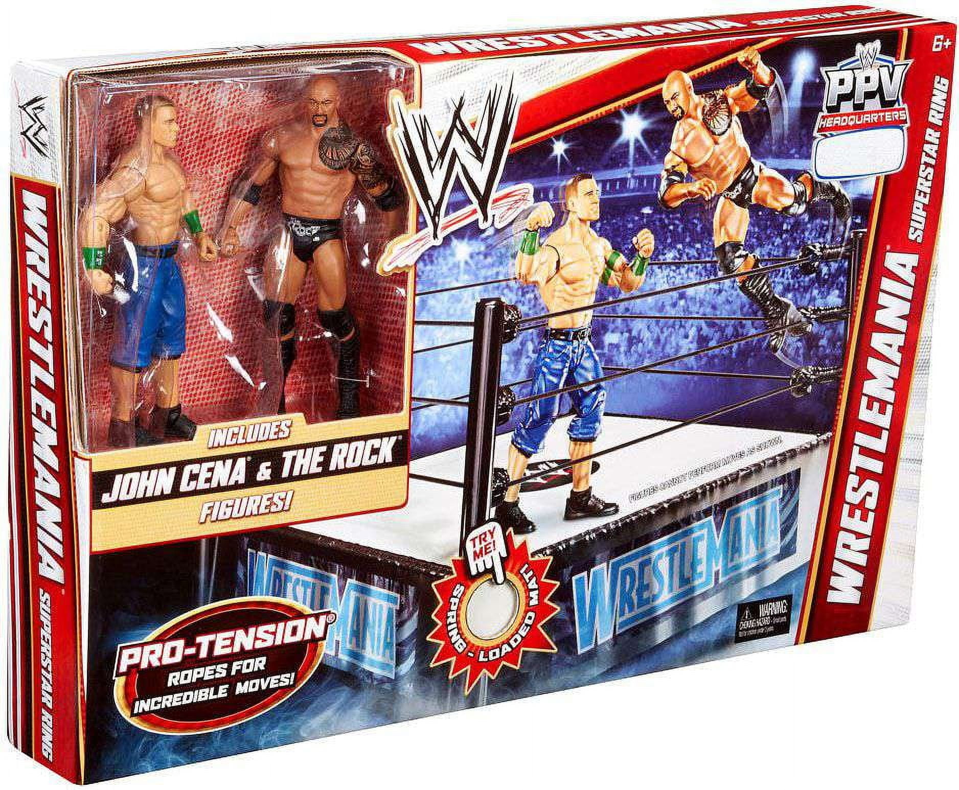 Mattel Wrestlemania Superstar Ring Action Figure Playset with John