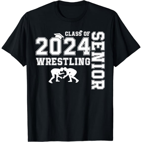 Wrestler Class of 2024 Wrestling, Senior High School Grad T-Shirt