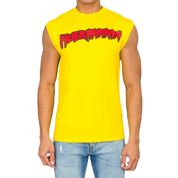 Wrestler Hogan Adult Mens T-Shirt Tee Halloween Costume Cosplay