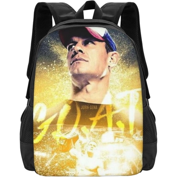 Wrestler John Cena Backpack Casual Large Capacity Laptop Schoolbag Wrestling Fans Birthday Gift