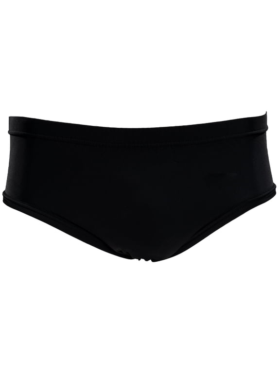 Wrestling Briefs Trunks Mens Singlet Underwear Spandex Halloween Costume Cosplay (BLACK)