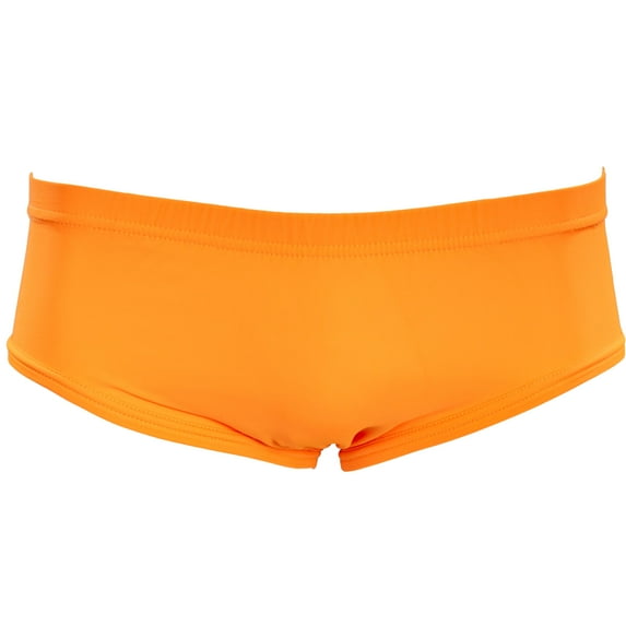 Wrestling Briefs Trunks Mens Singlet Underwear Spandex Halloween Costume Cosplay (ORANGE)