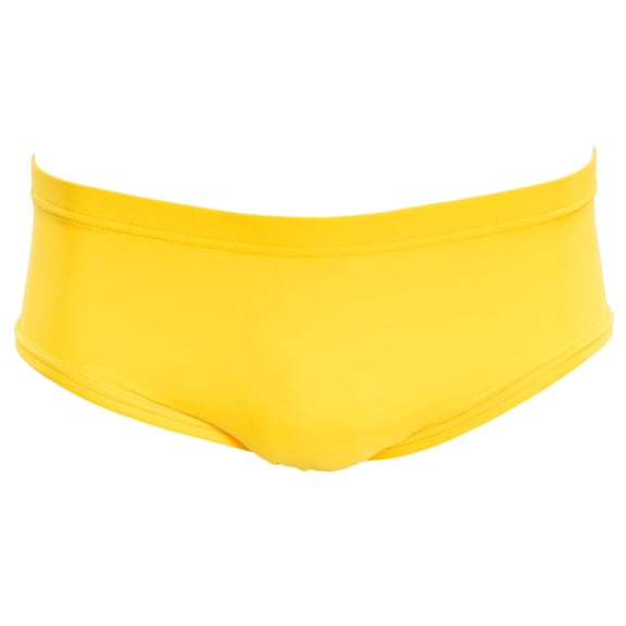 Wrestling Briefs Trunks Mens Singlet Underwear Spandex Halloween Costume Cosplay (YELLOW)