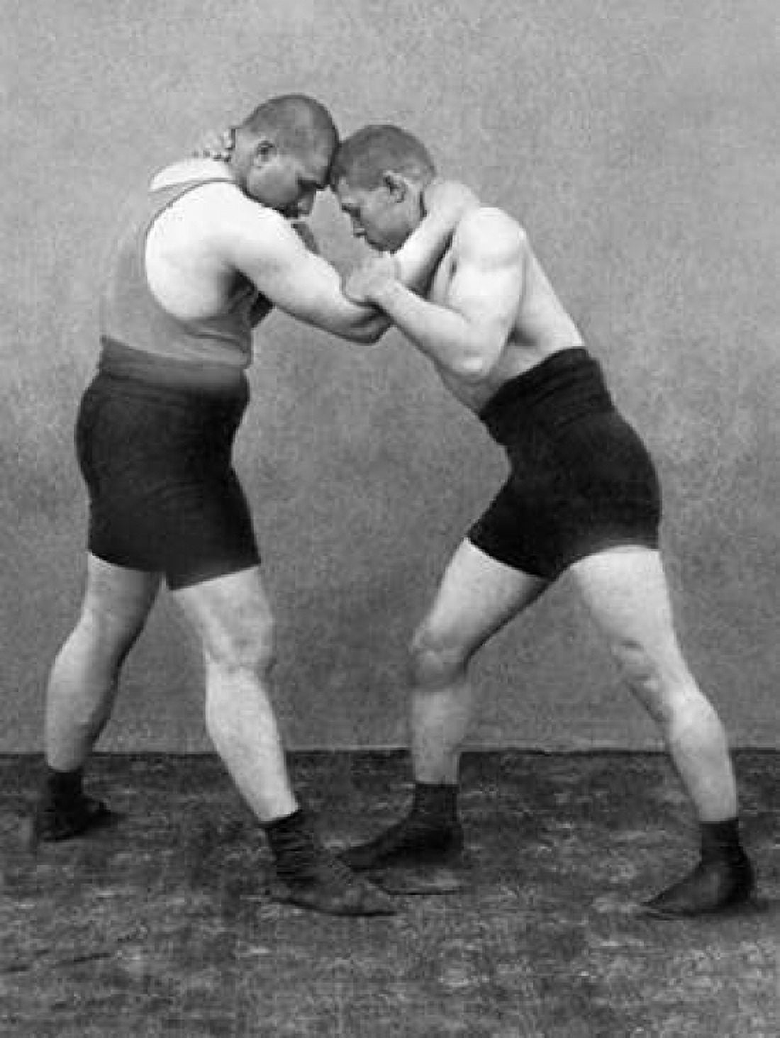 Wrestling Hold Canvas Art - Vintage Wrestler (18 x 24)