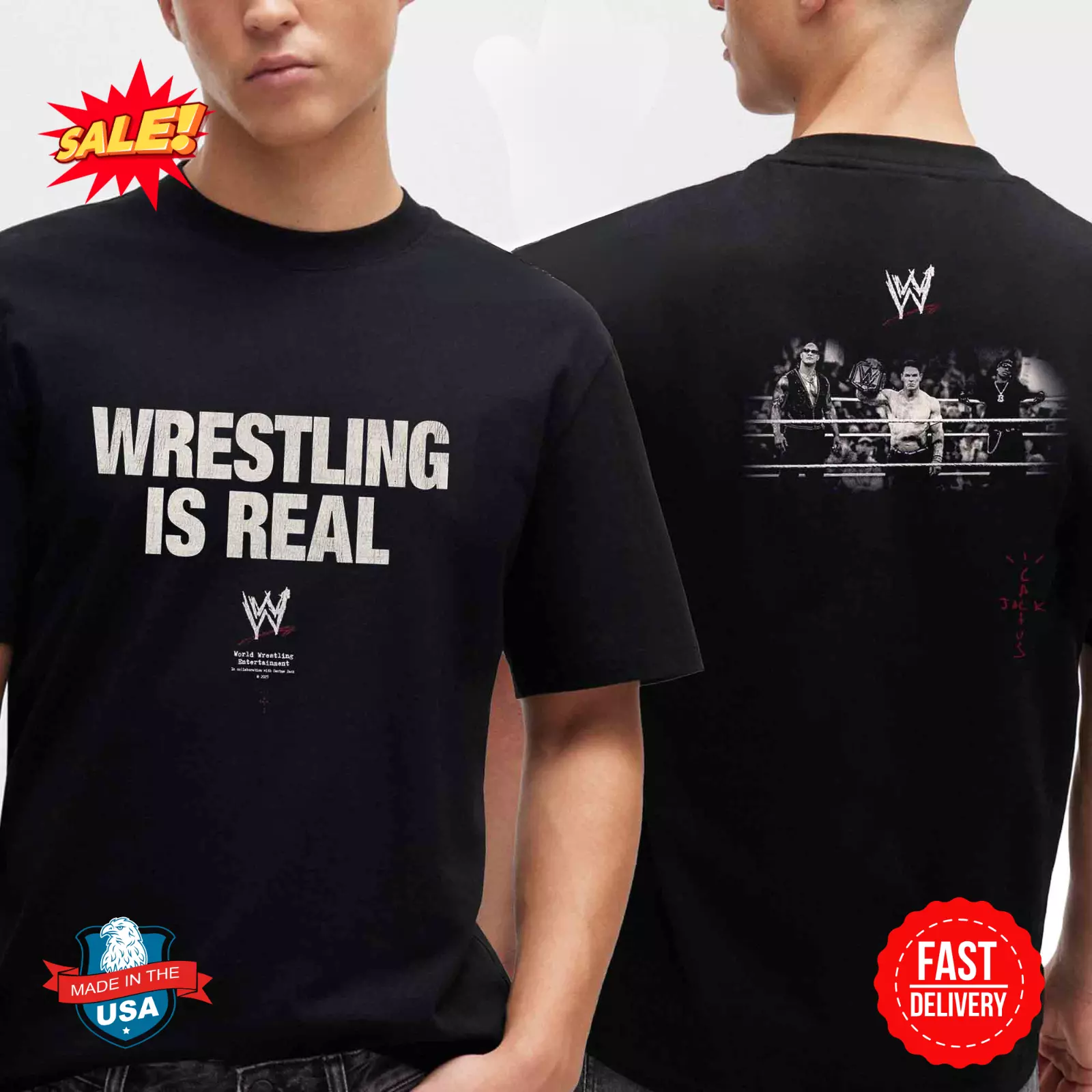 Wrestling Is Real Cactus Jack x WWE Collaboration 2025 T