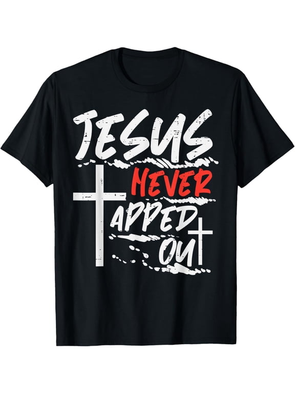 Wrestling Jesus Never Tapped Out Christian Wrestle Men Women T-Shirt