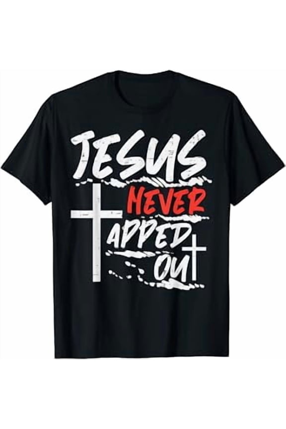 Wrestling Jesus Never Tapped Out Christian Wrestle Men Women T-Shirt