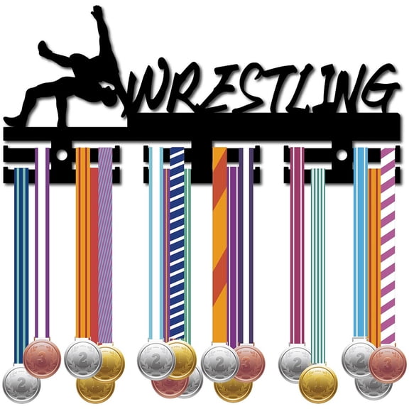 Wrestling Medal Holder Display Medal Hanger Rack Wall Mount Acrylic Frame Home Decor Wrestler Medal Stand Organizer