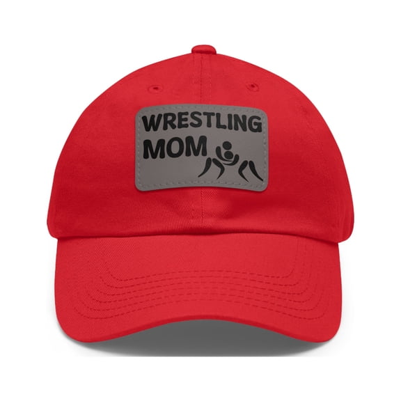 Wrestling Mom Hat Cap Strap Back Dad Hat With Patch High School College Mom