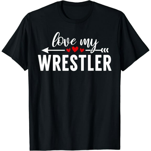 Wrestling Mom Shirt Love My Wrestler Womens Wrestling Shirt T-Shirt