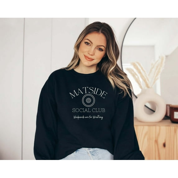 Wrestling Mom Sweatshirt, Mat Side Social Club, Mom Shirt, Wrestling Sweatshirt, Wrestling Mom, Wrestling Crewneck, Wrestling Season
