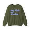 thumbnail image 1 of Wrestling Mom Wrestler Sweatshirt Gifts Crew Neck Shirt Long Sleeve Unisex, 1 of 7