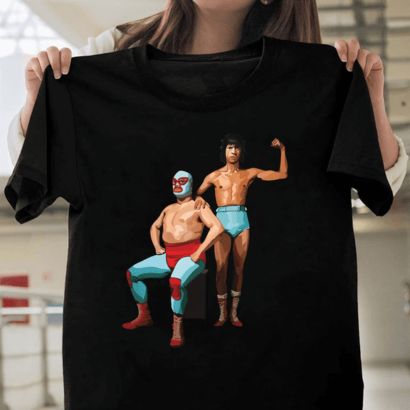 Wrestling Nacho Libre Wrestler Match Vector Film Funny Jack Black Comedy V50103 Unisex T-Shirt, Size Up to 5XL