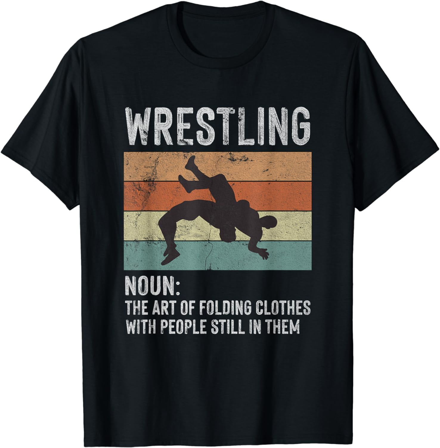 Wrestling Noun Wrestler Definition Folding Clothes Wrestle TShirt