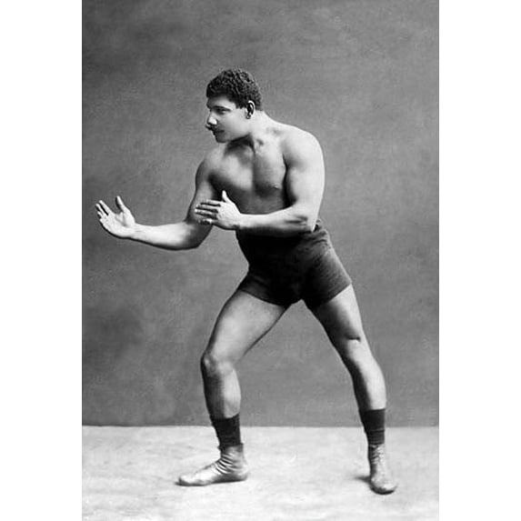 Wrestling Ready Stance Fine art canvas print (20" x 30")