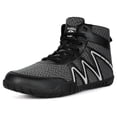 thumbnail image 1 of Wrestling Shoes Mens Boxing Shoes Fighting Powerlifting Bodybuilding Footwear Gym Shoes Dark Grey/12Wide, 1 of 6